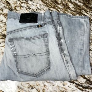 Mens Vintage Grey Washed Lucky Brand jeans